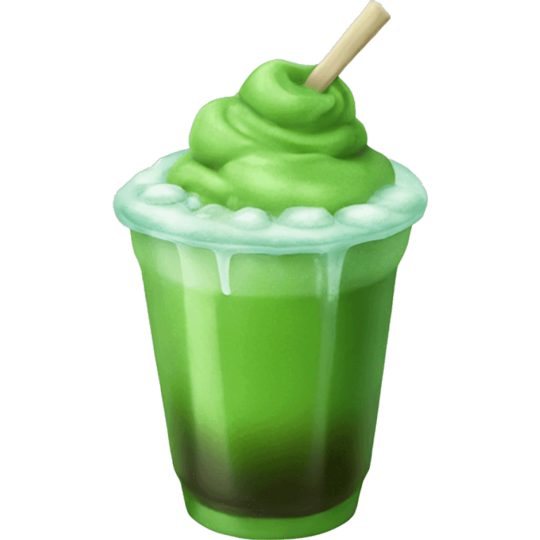 iced matcha emoji