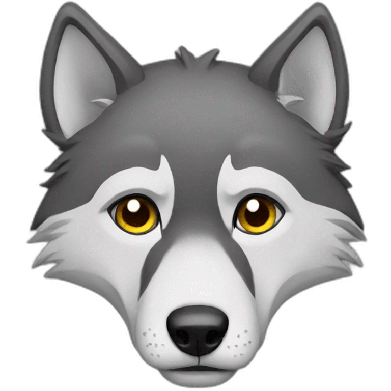 sad wolf emoji