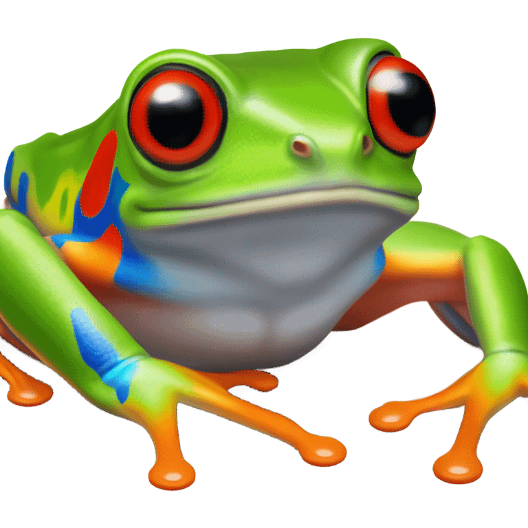 Red eyed tree frog  emoji