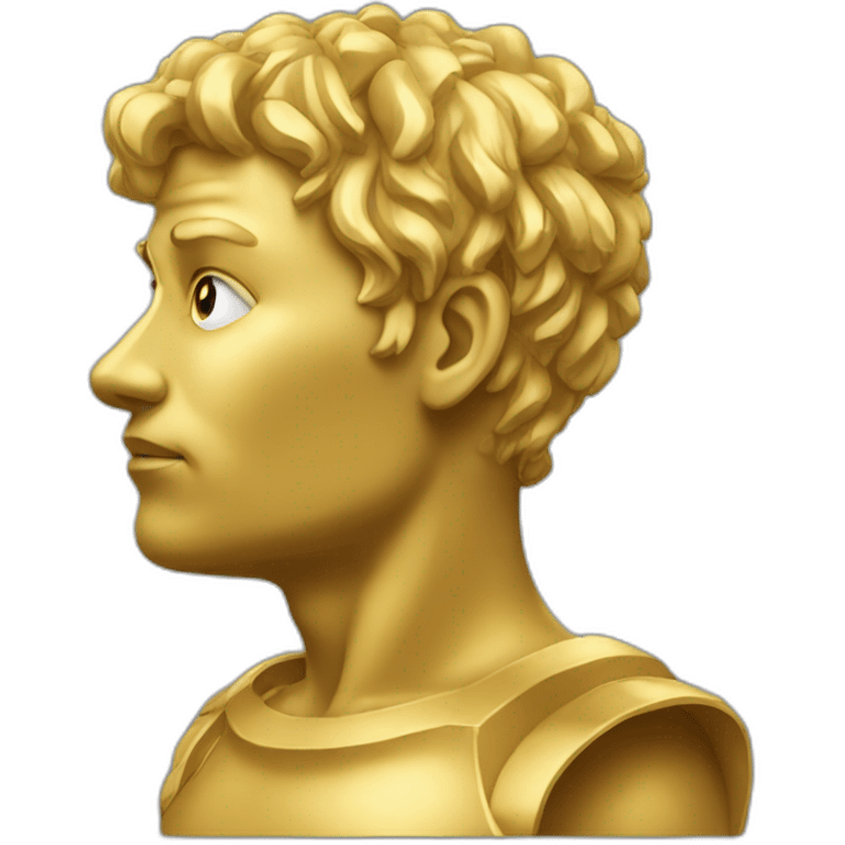 Golden thinker emoji