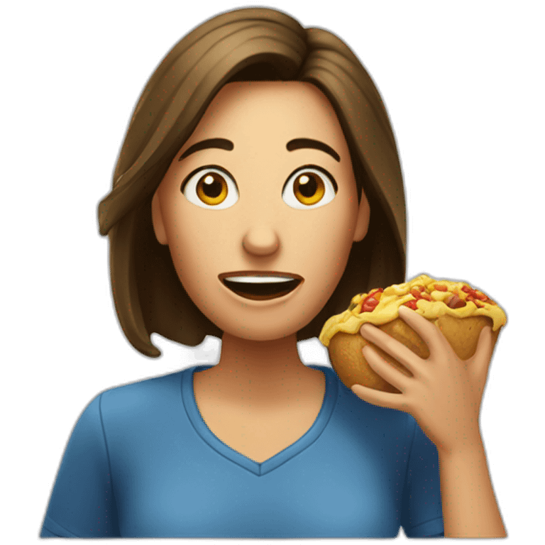 Woman-eating-jeff-probst emoji