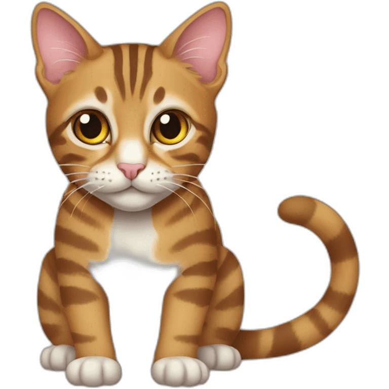 a tabby cat computer science emoji