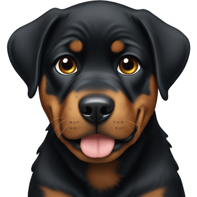 A Rottweiler puppy  emoji