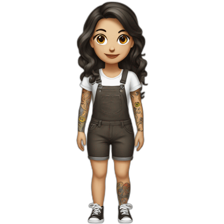 tattoo artist girl brunette  emoji