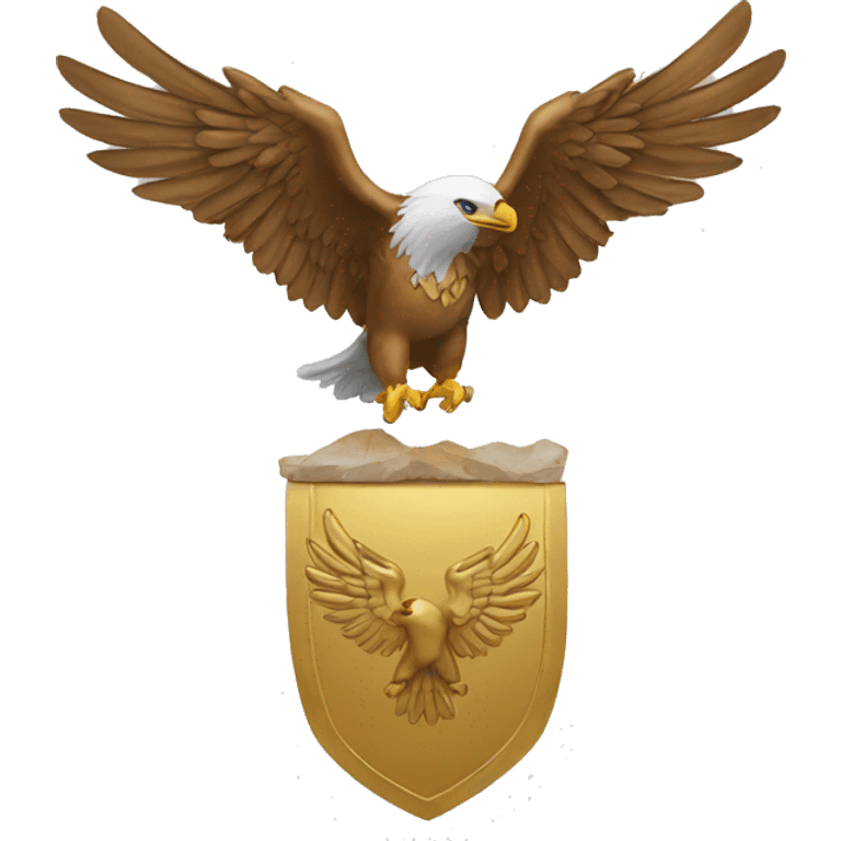 Un aigle en or  emoji