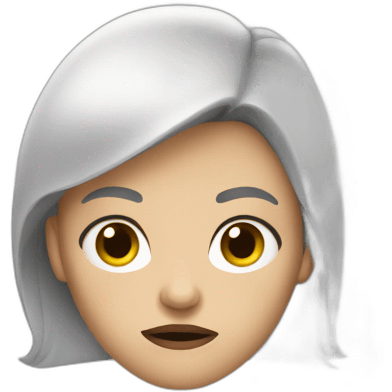 annoyed white woman emoji