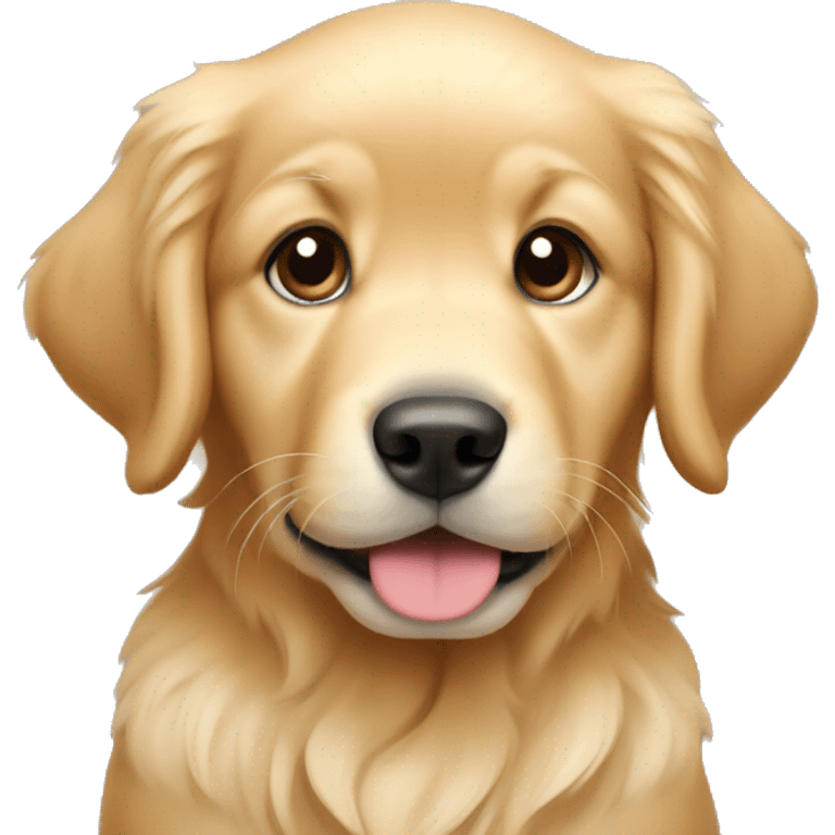 Golden retriever puppy emoji