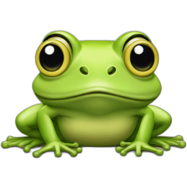 blonde frog emoji