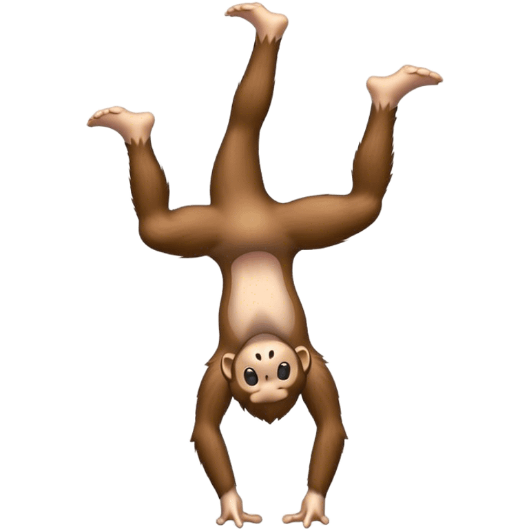 Monkey handstand emoji