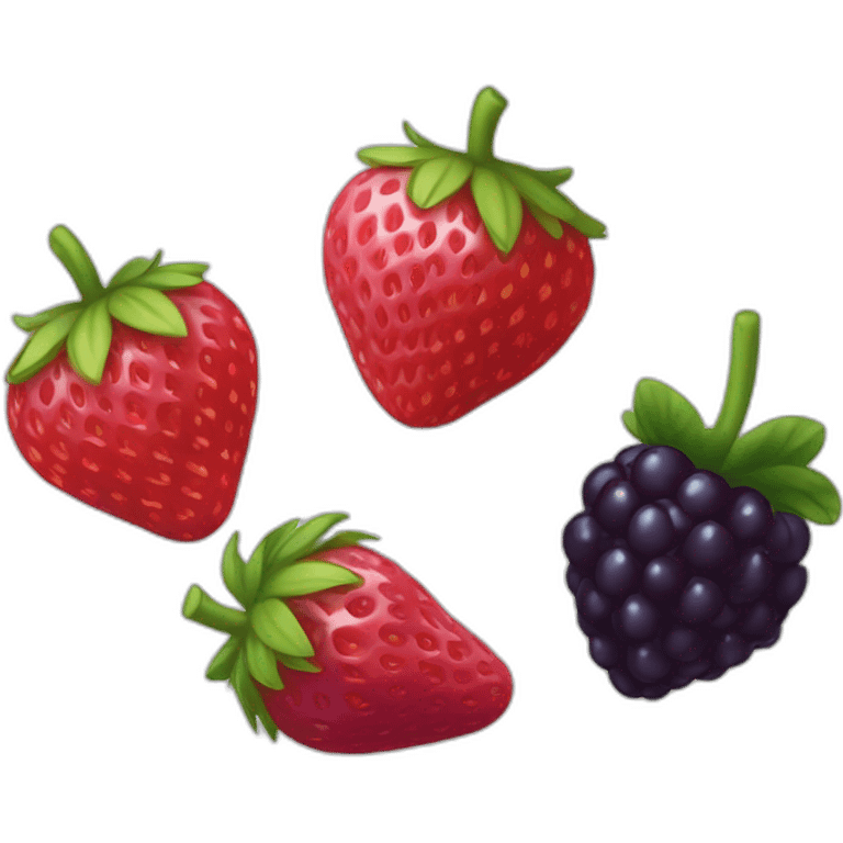 Fraise,framboise,mirtille emoji