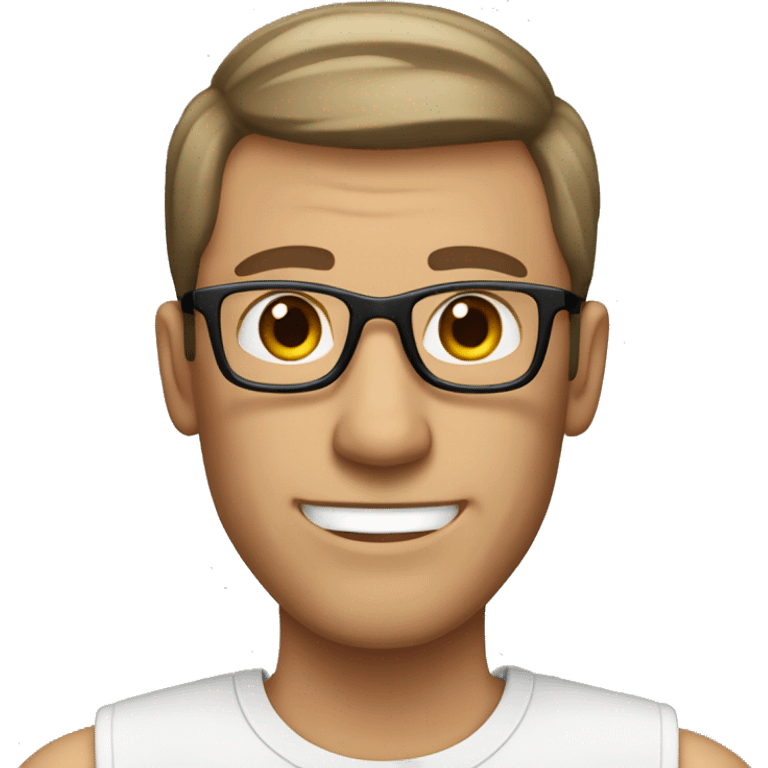 man in his 40s, with glasses, fair skin and short hair with brown eyes giving a thumbs up sign emoji