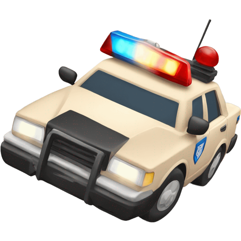 Beige police car emoji