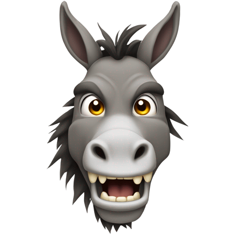 Angry donkey emoji