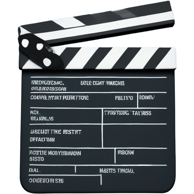 Blue clapperboard emoji