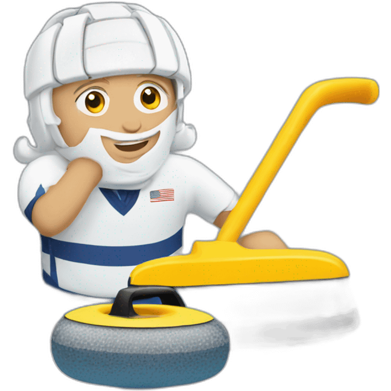 Curling sport emoji