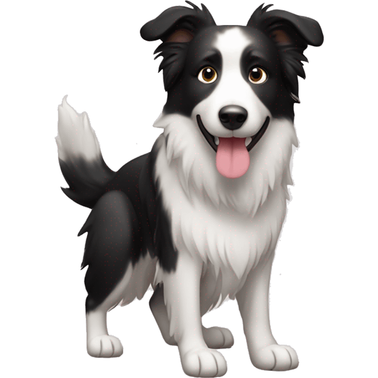 Cute Border collie  emoji