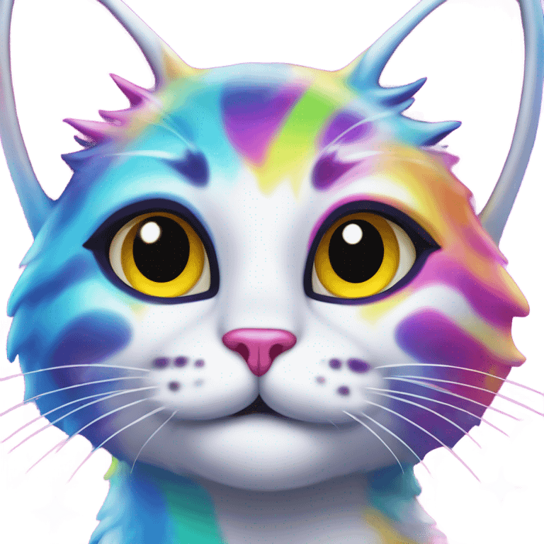 Lisa frank Christmas cat  emoji