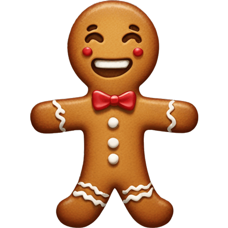 Gingerbread man emoji