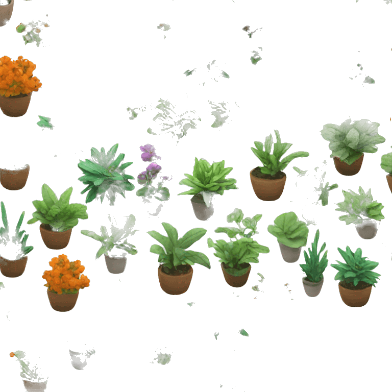 Colorful NASA plants emoji