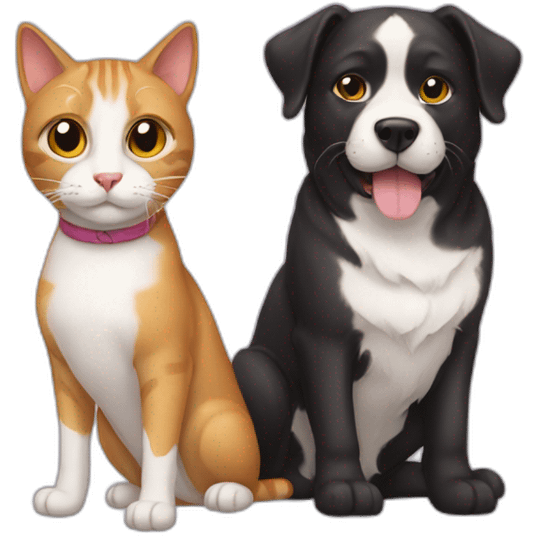 Cat and Dog emoji