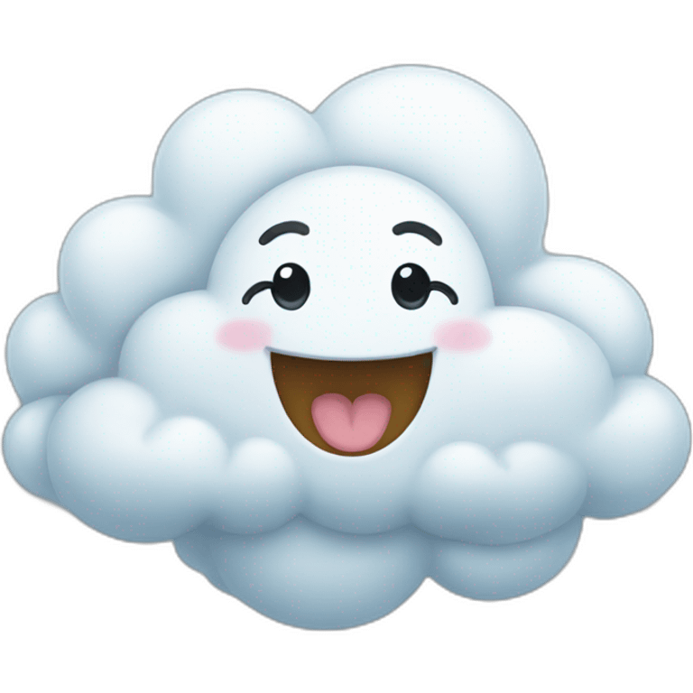 happy cloud emoji