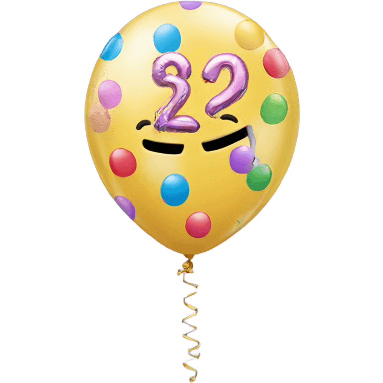 2025 birthday ballon emoji