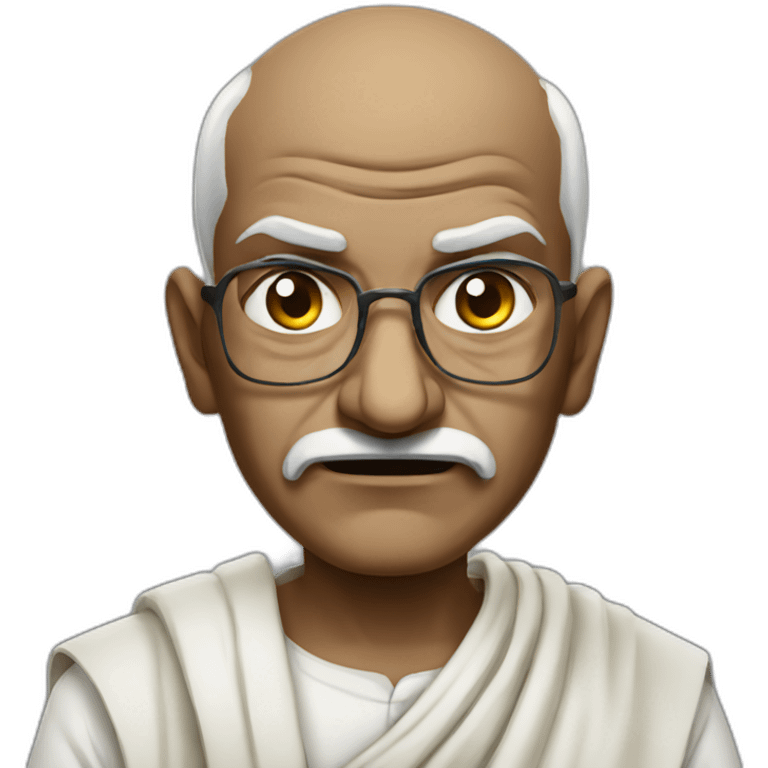 Angry gandhi emoji