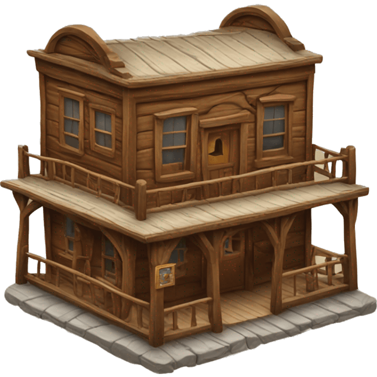 Western saloon building  emoji