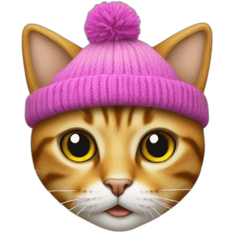 Cat earring hat emoji