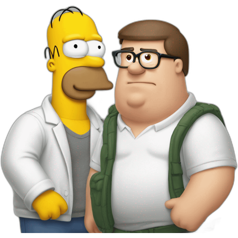 homero simpson and peter griffin emoji