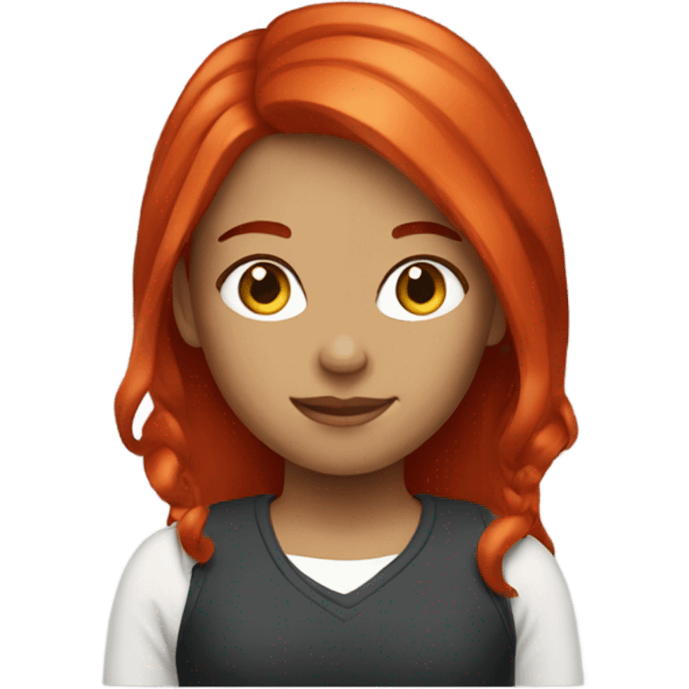 red haired girl emoji