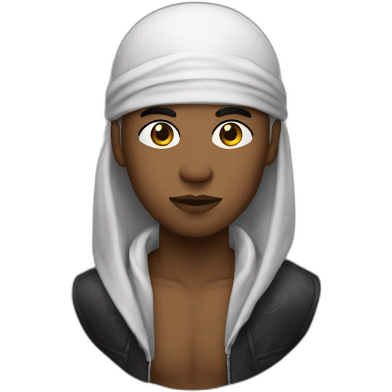 Durag noir seul emoji