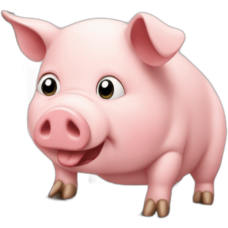 pig on computer emoji