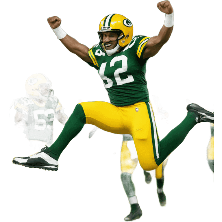 Green Bay packers winning dance emoji