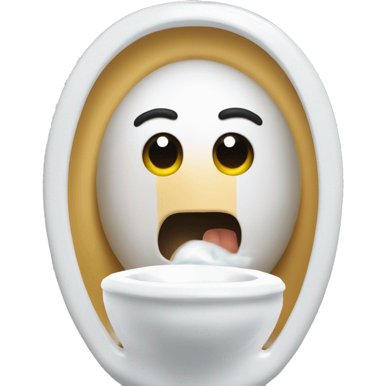 skibid toilet human hesd sticking out of toilet emoji