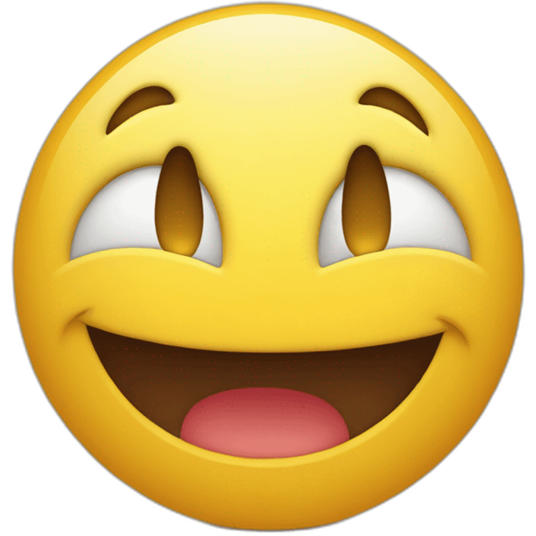 Smiley qui sourit en pleurant  emoji