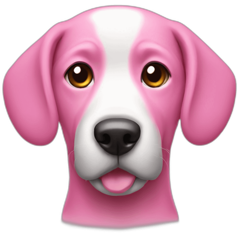 dog pink man emoji