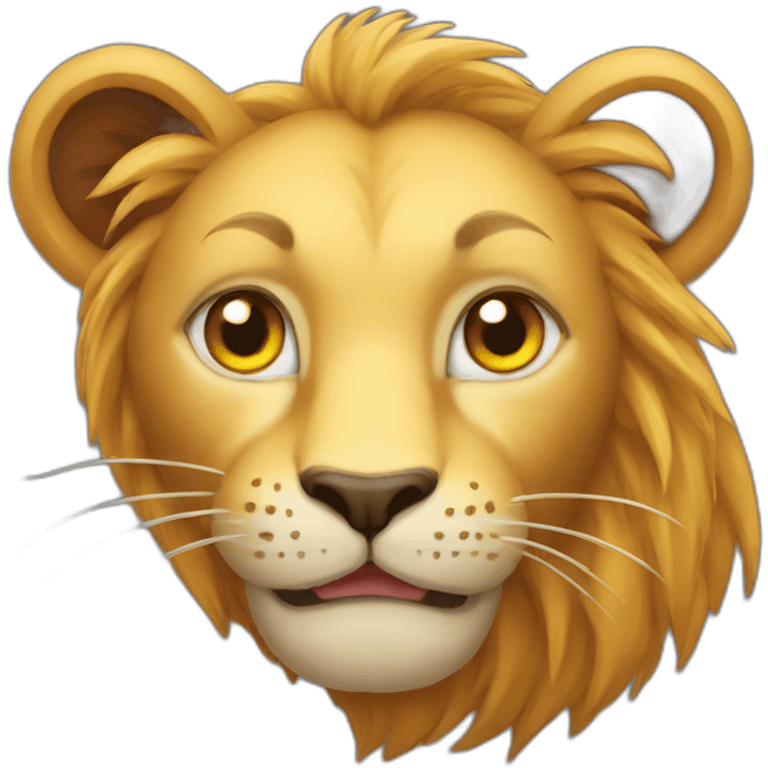 a cat like lion  emoji