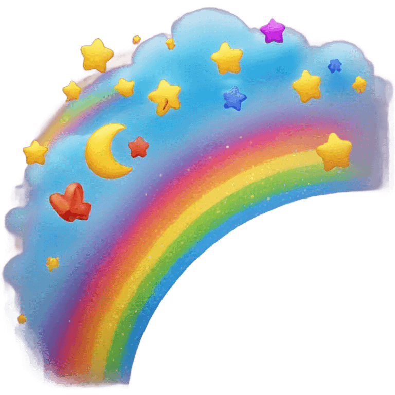 Happy rainbow emoji