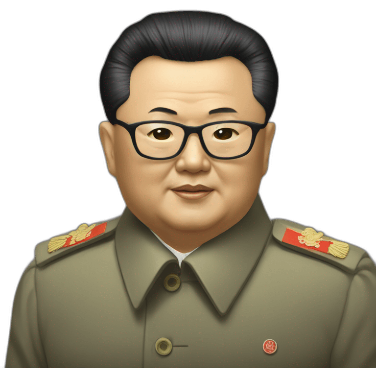 Kim Jong-il doing the facism meet emoji