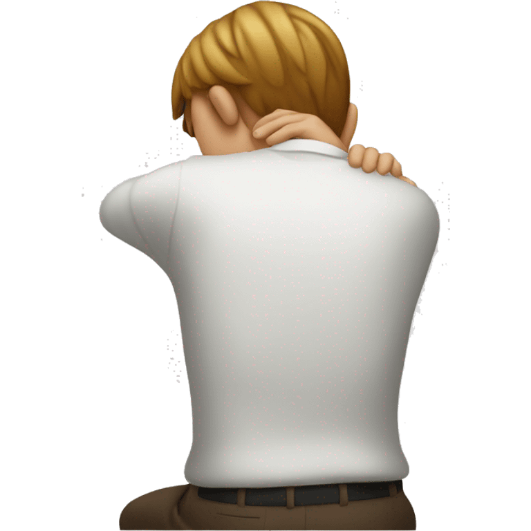 back ache only showing the back emoji