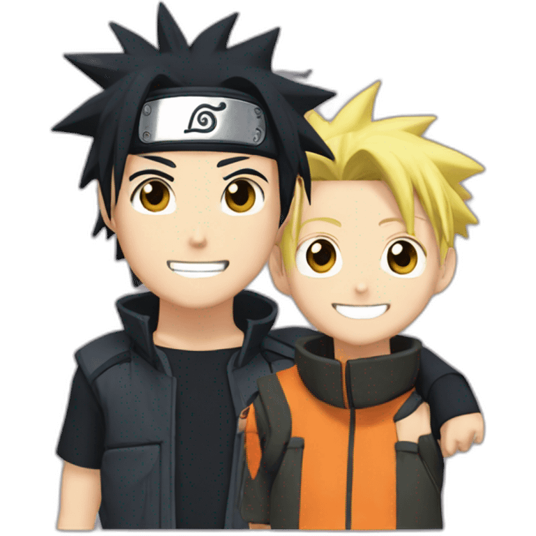 Naruto and Saske emoji