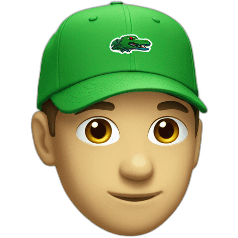 Lacoste Cap green emoji