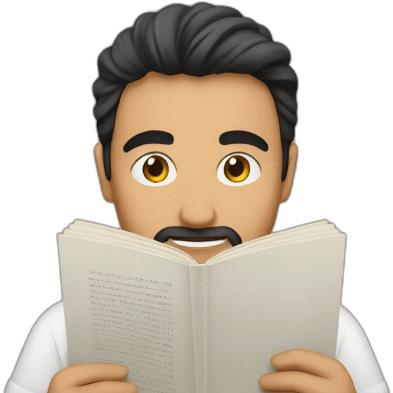 Ali abdaal reading  emoji