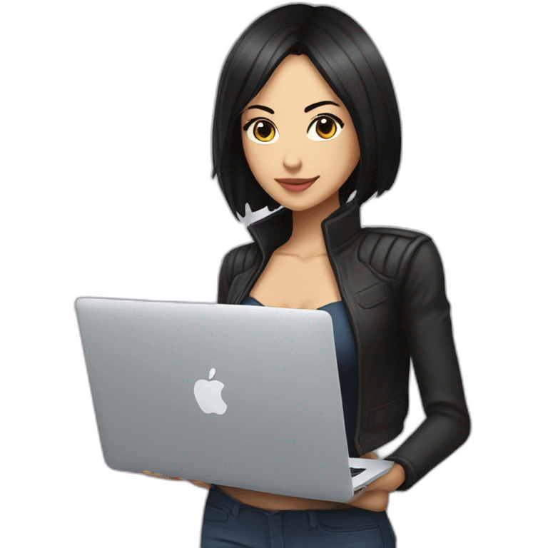 nico-robin-with-a-macbook emoji