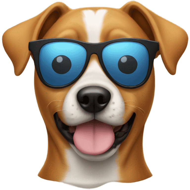 Dog with sunglasses ￼ emoji