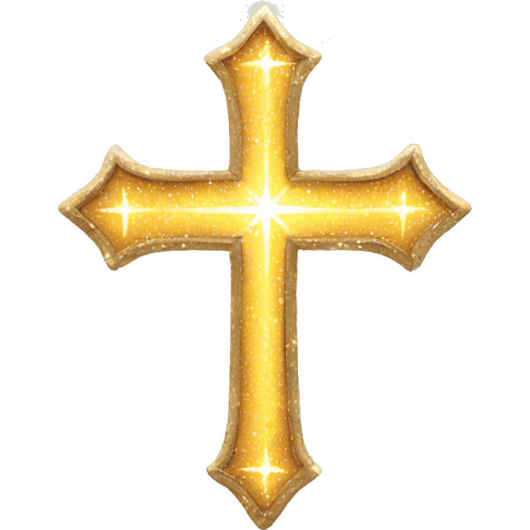 Sparkling cross emoji