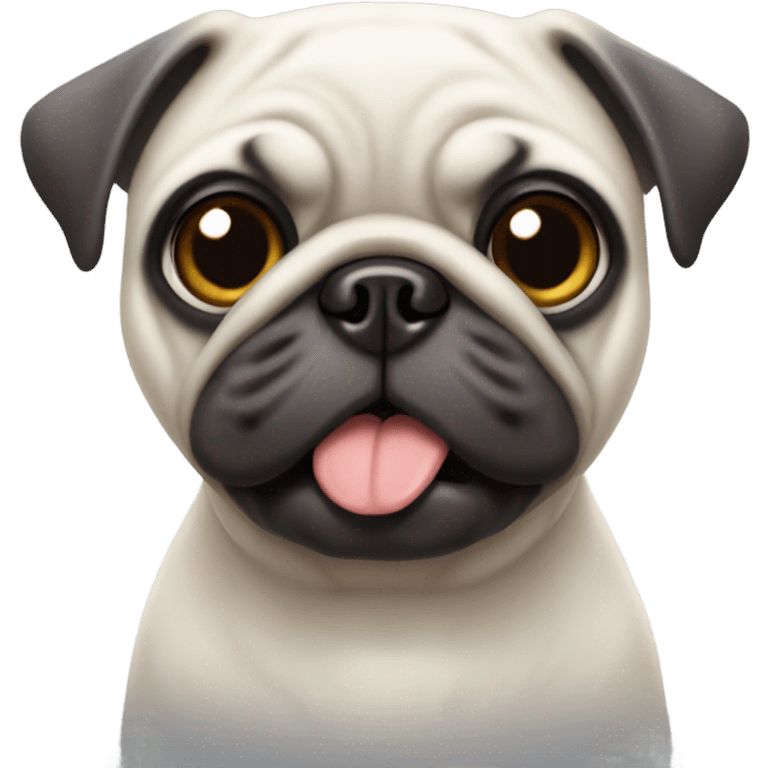 White pug emoji