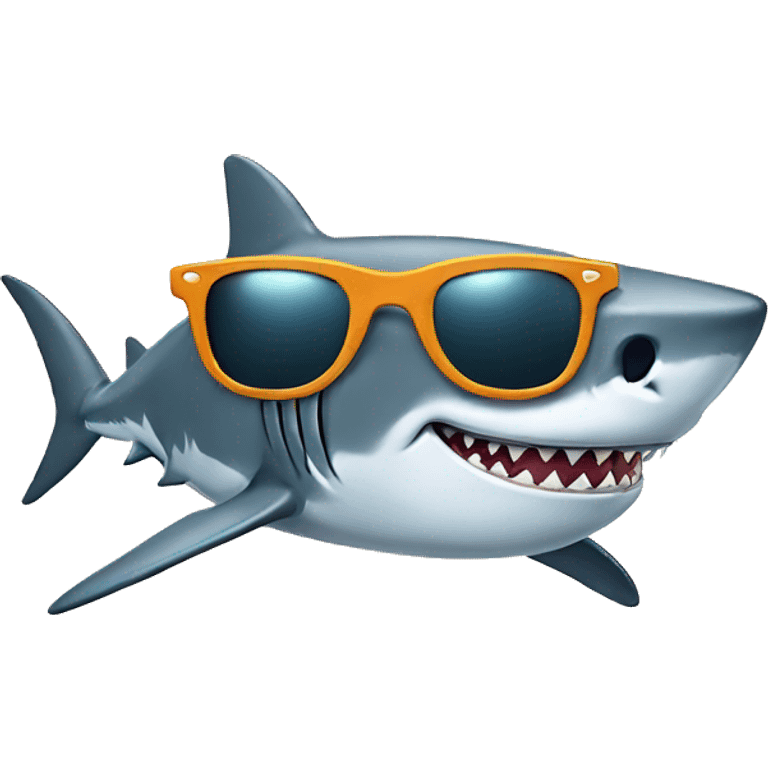 shark with sunglass emoji