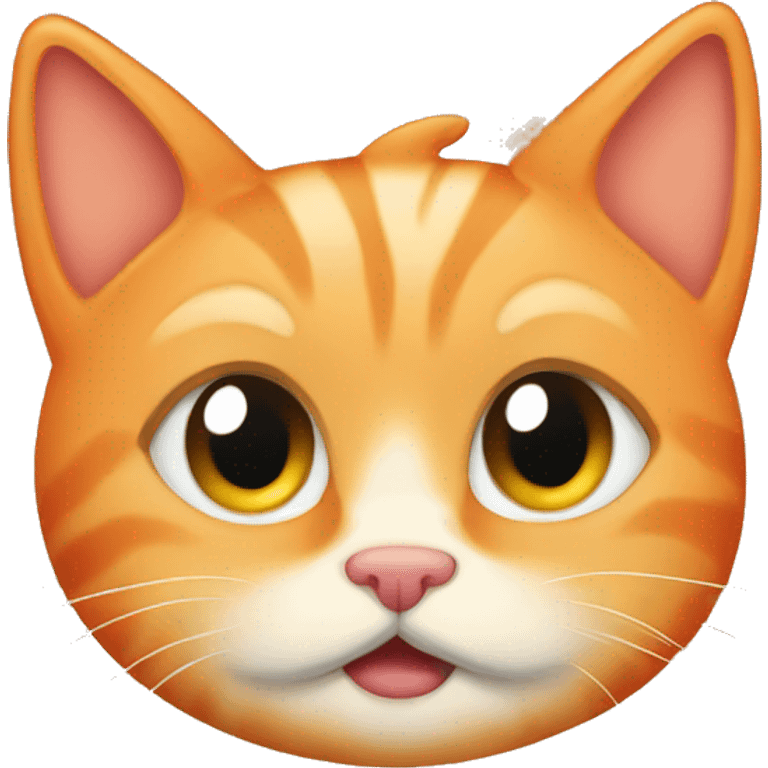 orange kitten crying  emoji